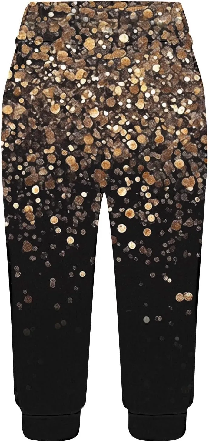 TANGNADE Women's Summer Capri Sweatpants Joggers Casual Sports Cropped Lounge Pants High Waisted Athletic with Pockets