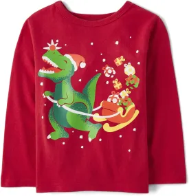 The Children's Place baby-boys And Toddler All Holidays Long Sleeve Graphic T-shirts