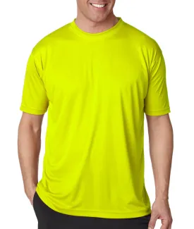 ultraclub(R) men's cool & dry sport performance interlock tee - bright yellow (4xl)