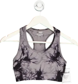 Unbranded Black Tie-Dye Sports Bra UK S
