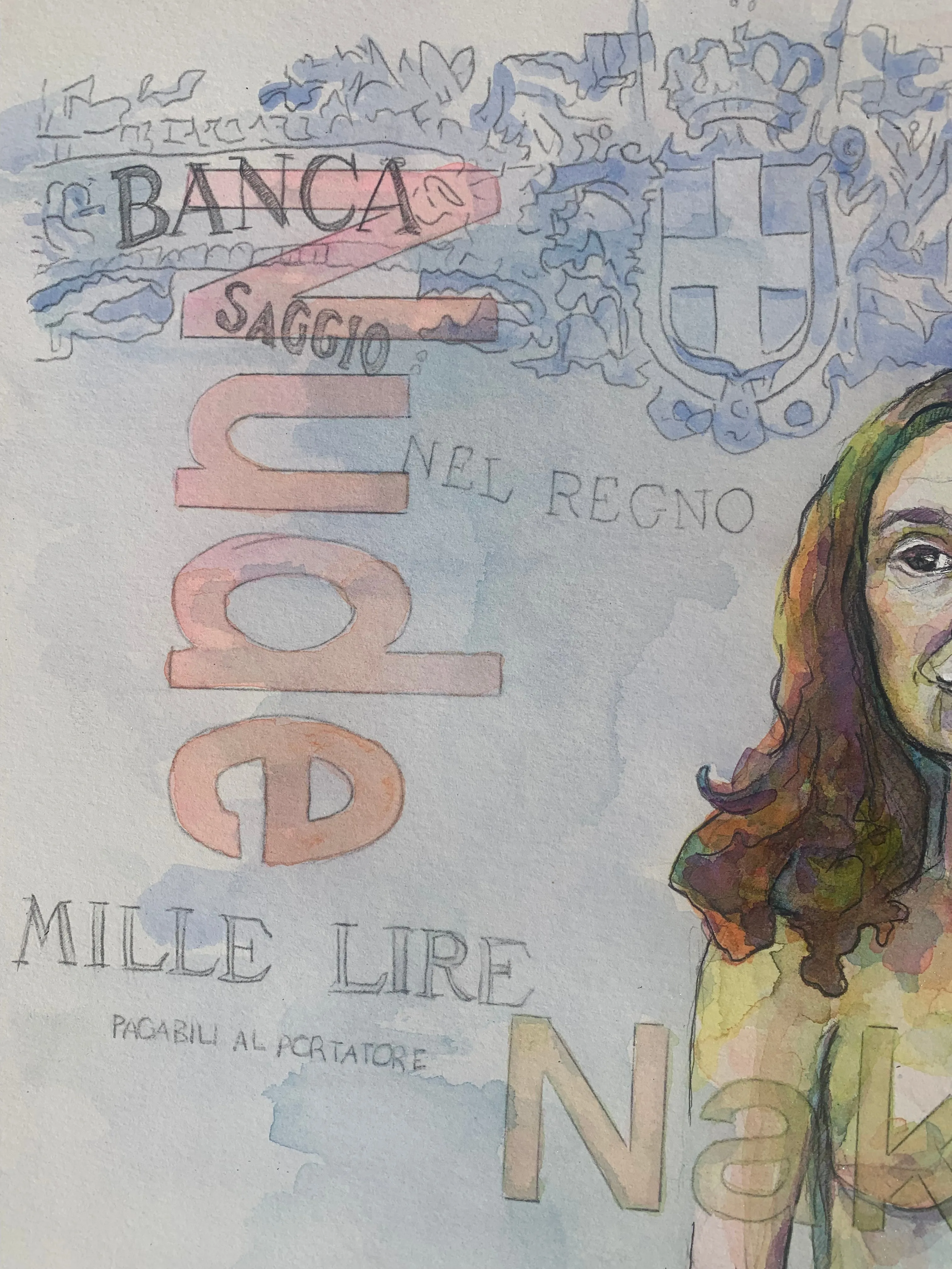 Watercolor Painting - ORIGINAL - ‘Lire’