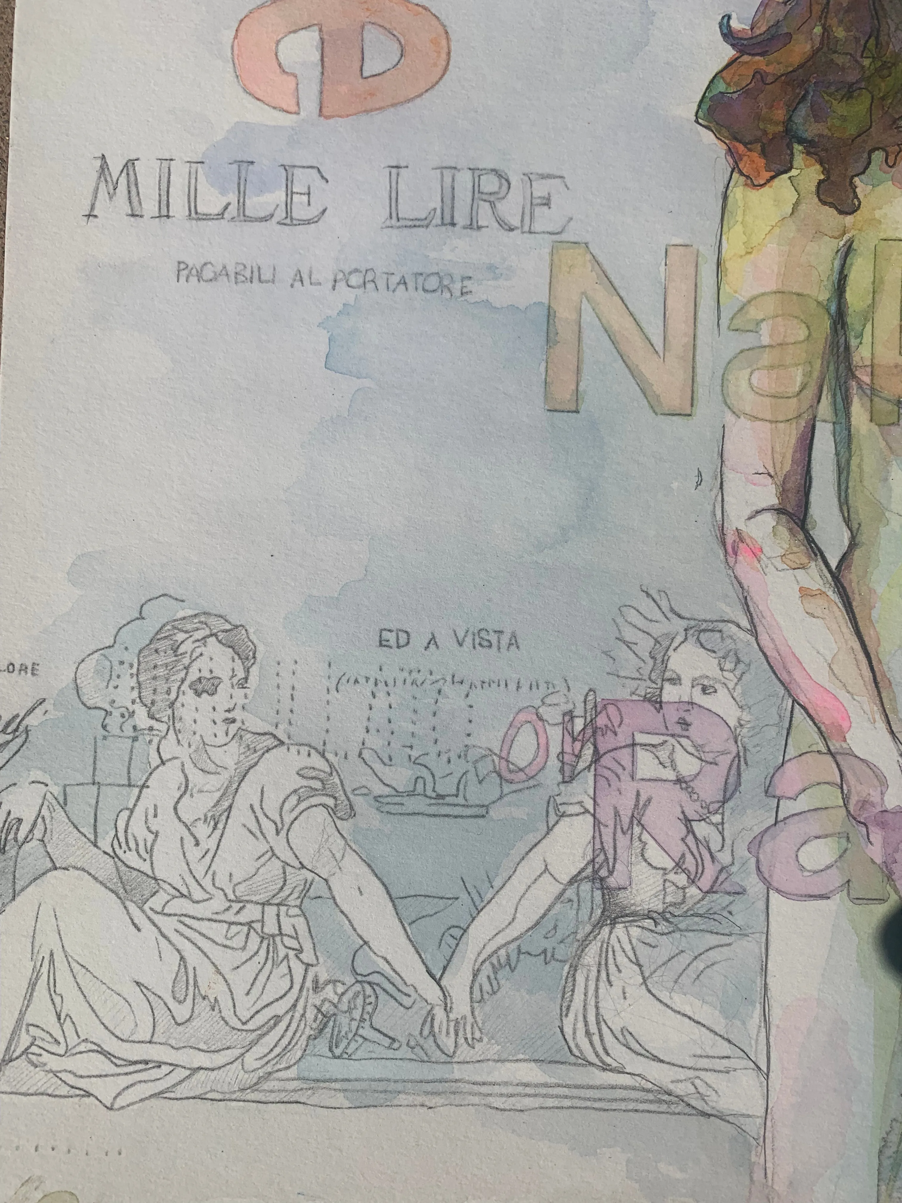 Watercolor Painting - ORIGINAL - ‘Lire’