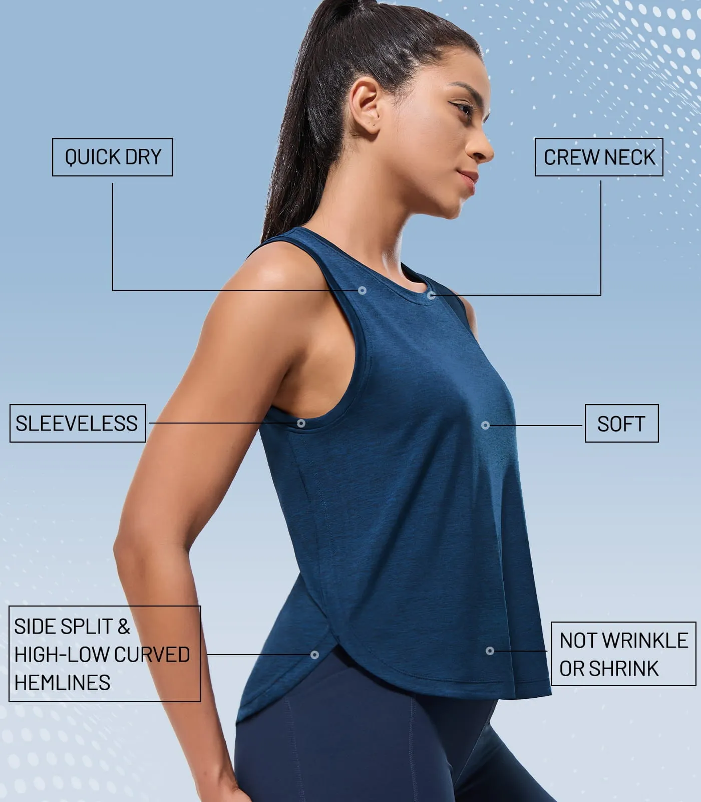 Women's Flowy Curvy Tank